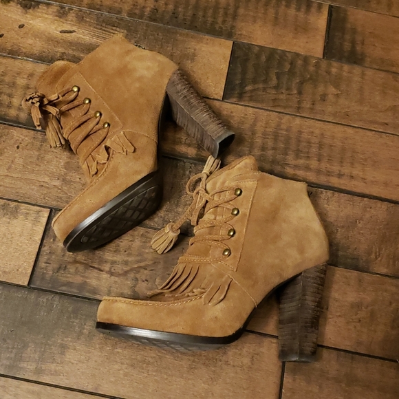 Pegabo suede heeled booties. Size 37 - Picture 2 of 11